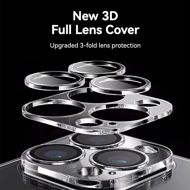 High Quality Apple iPhone Case, MagSafe Compatible, Camera Lens & Screen Protection, Ultra Thin, Shockproof, Magnetic Full All Around Cover – Transparent Soft TPU Case with Anti-Drop Protection & Camera Lens Guard