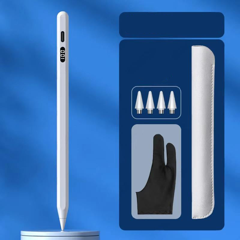 High Precision Stylus Pen for iPhone & iPad – Rechargeable Pencil with Power Display, and Navigation on Apple Devices