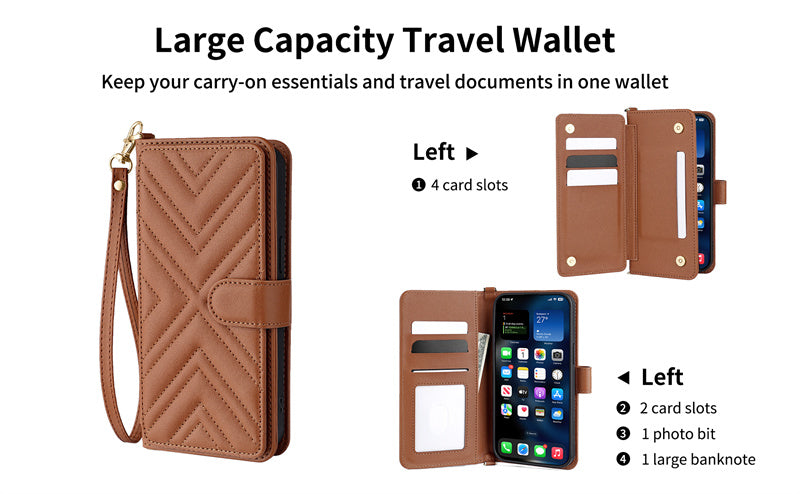 Luxury Crossbody Wallet iPhone Case – Fashion Shoulder Strap, Magnetic Closure, Card Holder and Premium Protection for iPhone