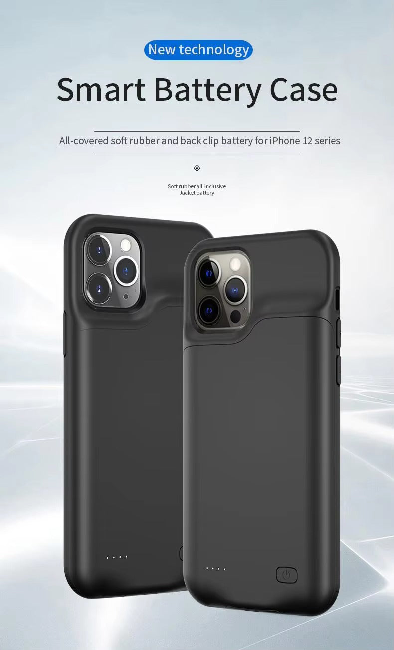 Robust Apple iPhone Case MagSafe Compatible, Camera Lens & Screen Protection, Ultra Thin Shockproof Magnetic Full All Around Protection Cover with External Battery Power Bank