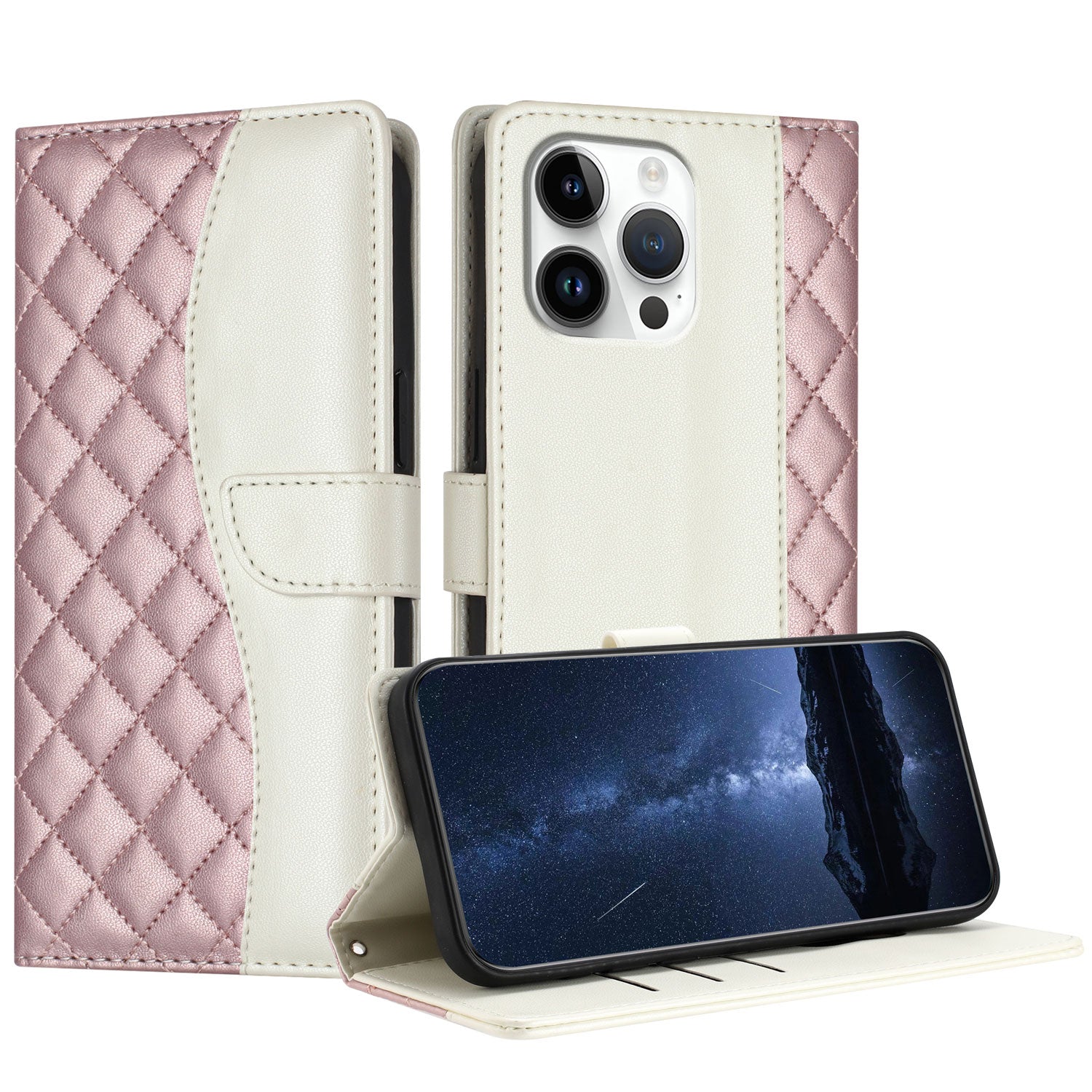 Luxury Quakeproof Flip Leather Wallet iPhone Case Premium Protection, Card Slot, Magnetic Closure, Stylish Design for iPhone