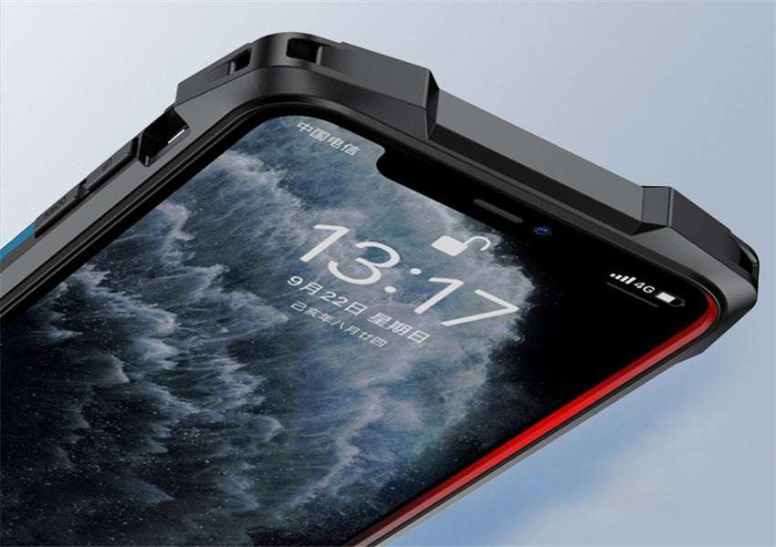 R-Just Silicone Airbag Shockproof iPhone Case – Transparent Armor Cover, Rugged Protection Durable & Secure for iPhone Models