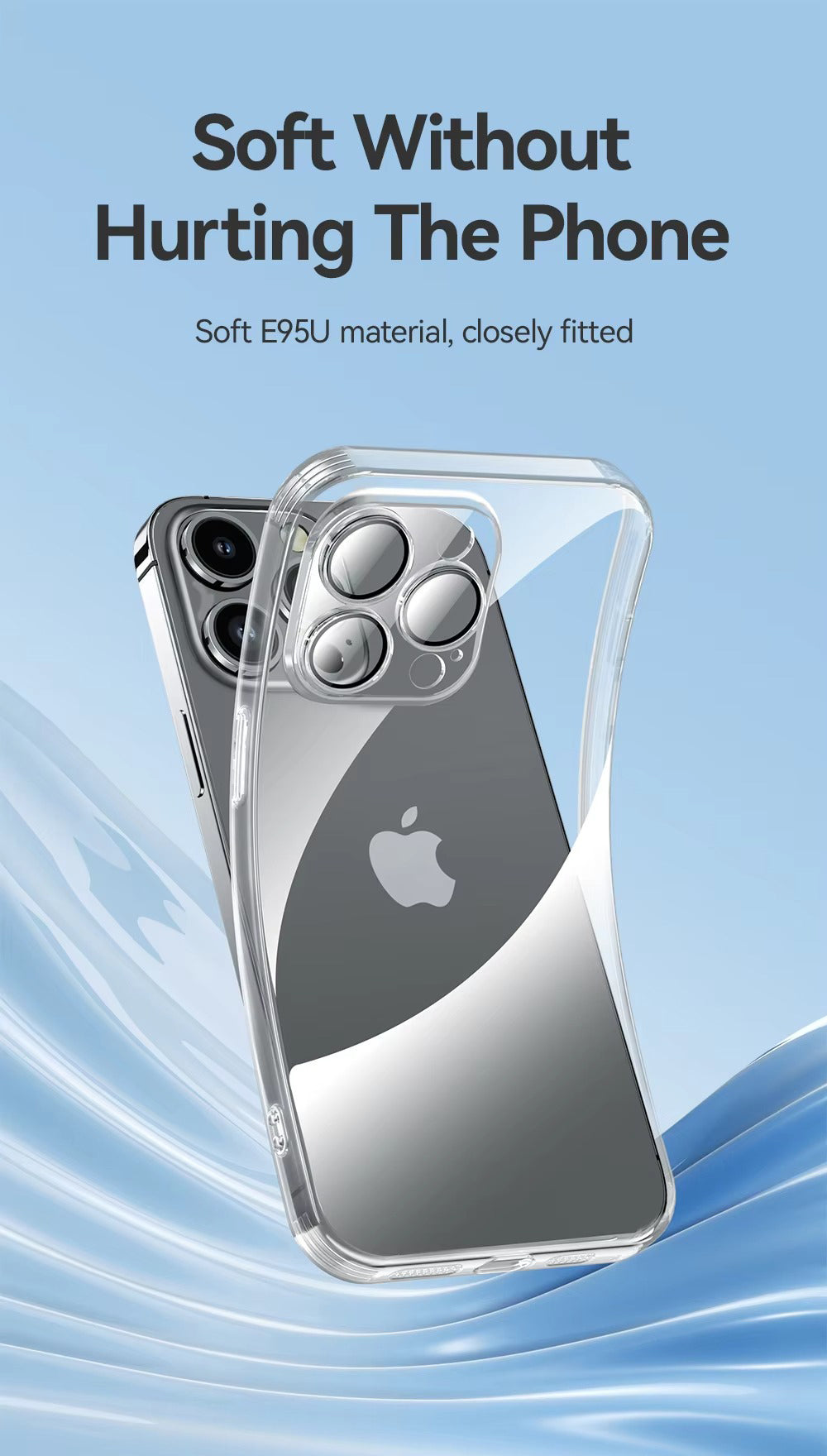 High Quality Apple iPhone Case, MagSafe Compatible, Camera Lens & Screen Protection, Ultra Thin, Shockproof, Magnetic Full All Around Cover – Transparent Soft TPU Case with Anti-Drop Protection & Camera Lens Guard