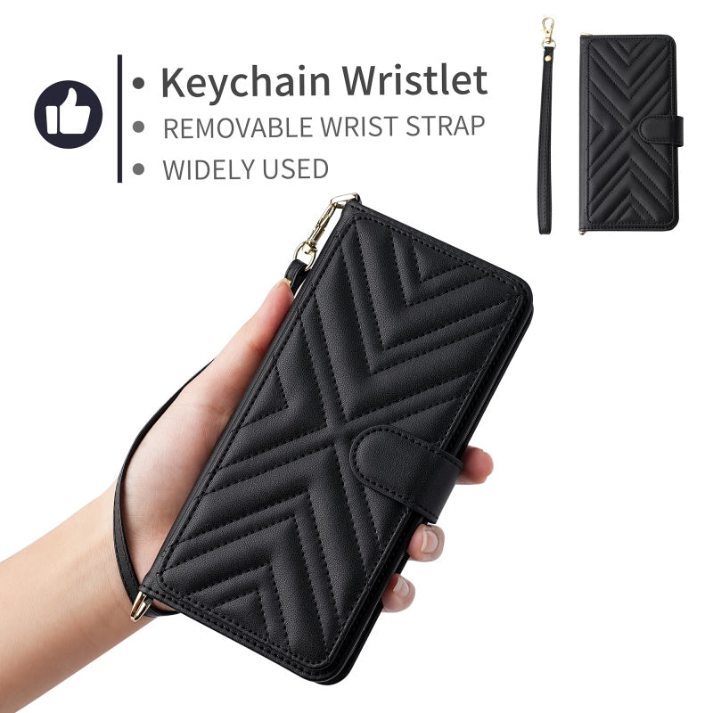 Luxury Crossbody Wallet iPhone Case – Fashion Shoulder Strap, Magnetic Closure, Card Holder and Premium Protection for iPhone