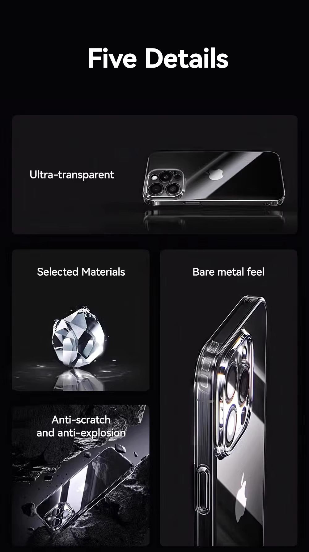 High Quality Apple iPhone Case, MagSafe Compatible, Camera Lens & Screen Protection, Ultra Thin, Shockproof, Magnetic Full All Around Cover – Transparent Soft TPU Case with Anti-Drop Protection & Camera Lens Guard