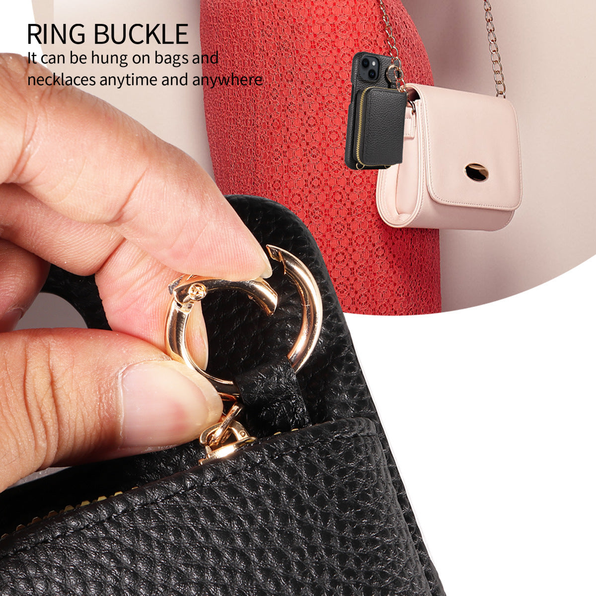 Premium High-Quality Magnetic Wallet iPhone Case – Detachable Design, Lashing Functionality, Stylish & Durable Protection