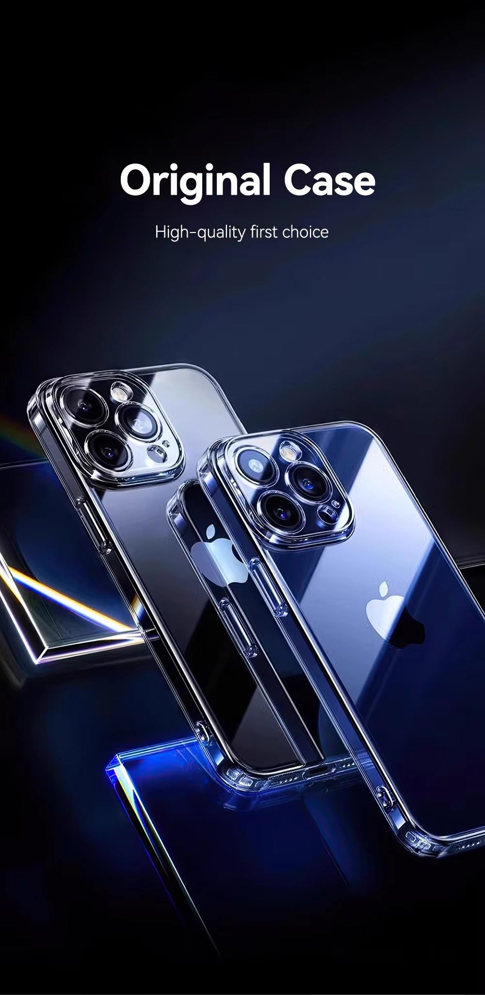 High Quality Apple iPhone Case, MagSafe Compatible, Camera Lens & Screen Protection, Ultra Thin, Shockproof, Magnetic Full All Around Cover – Transparent Soft TPU Case with Anti-Drop Protection & Camera Lens Guard