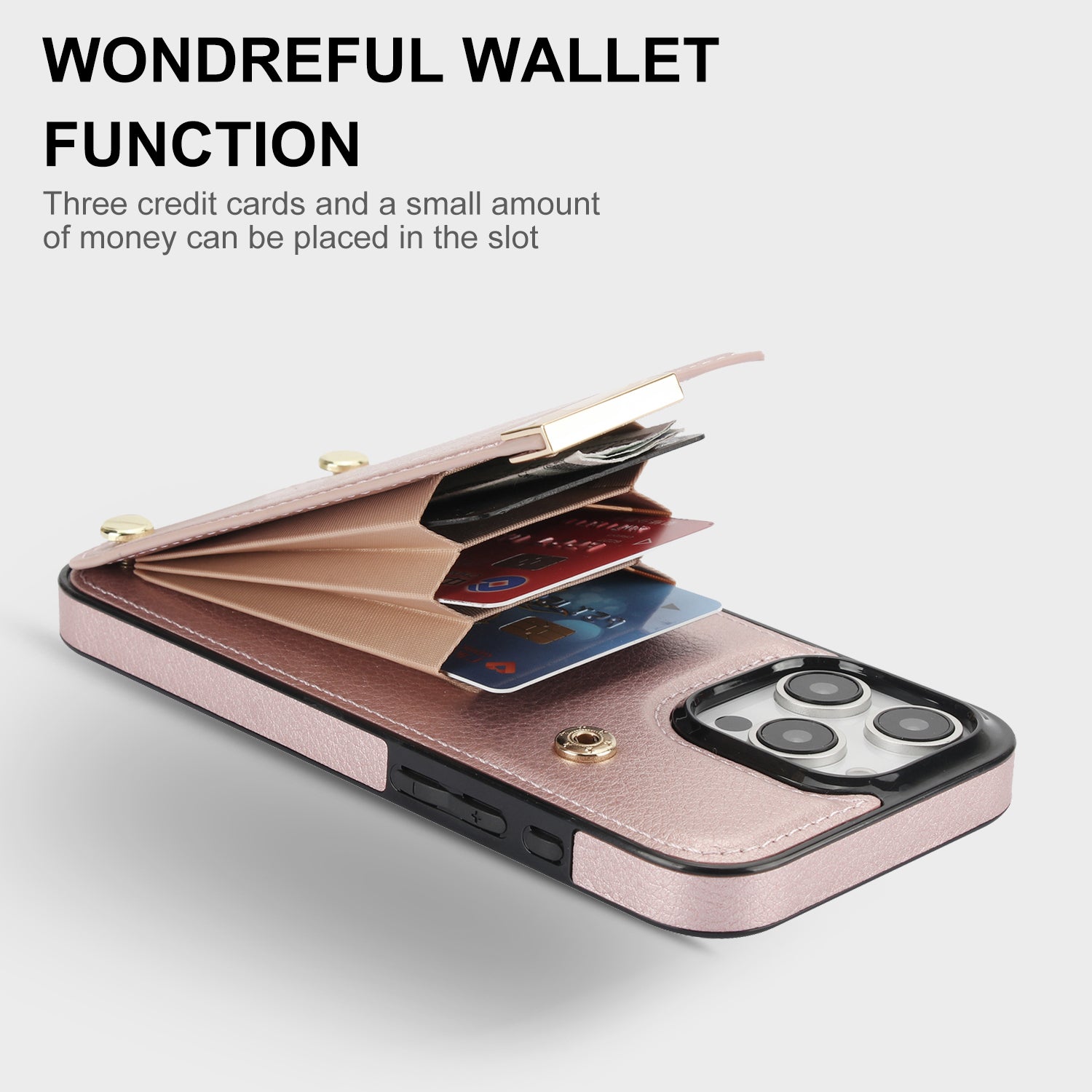 Shockproof Leather Wallet iPhone Case – Flip Cover with Card Holder, Secure Pocket, Durable Protection for iPhone Models