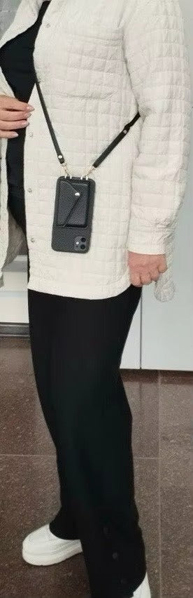 Premium Apple iPhone Case, MagSafe Compatible, Camera Lens & Screen Protection, Ultra Thin, Shockproof, Magnetic Full All Around Cover – Leather Crossbody Wallet with Card Holder Strap