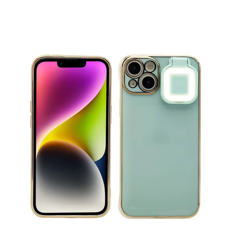 Premium Apple iPhone Case, MagSafe Compatible, Camera Lens and Screen Protection, Ultra Thin, Shockproof, Magnetic, Full All Around Protection, LED Selfie Ring Light Cover