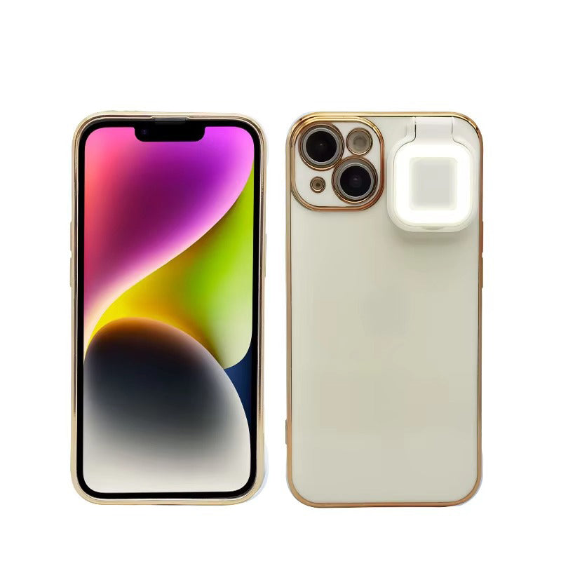 Premium Apple iPhone Case, MagSafe Compatible, Camera Lens and Screen Protection, Ultra Thin, Shockproof, Magnetic, Full All Around Protection, LED Selfie Ring Light Cover
