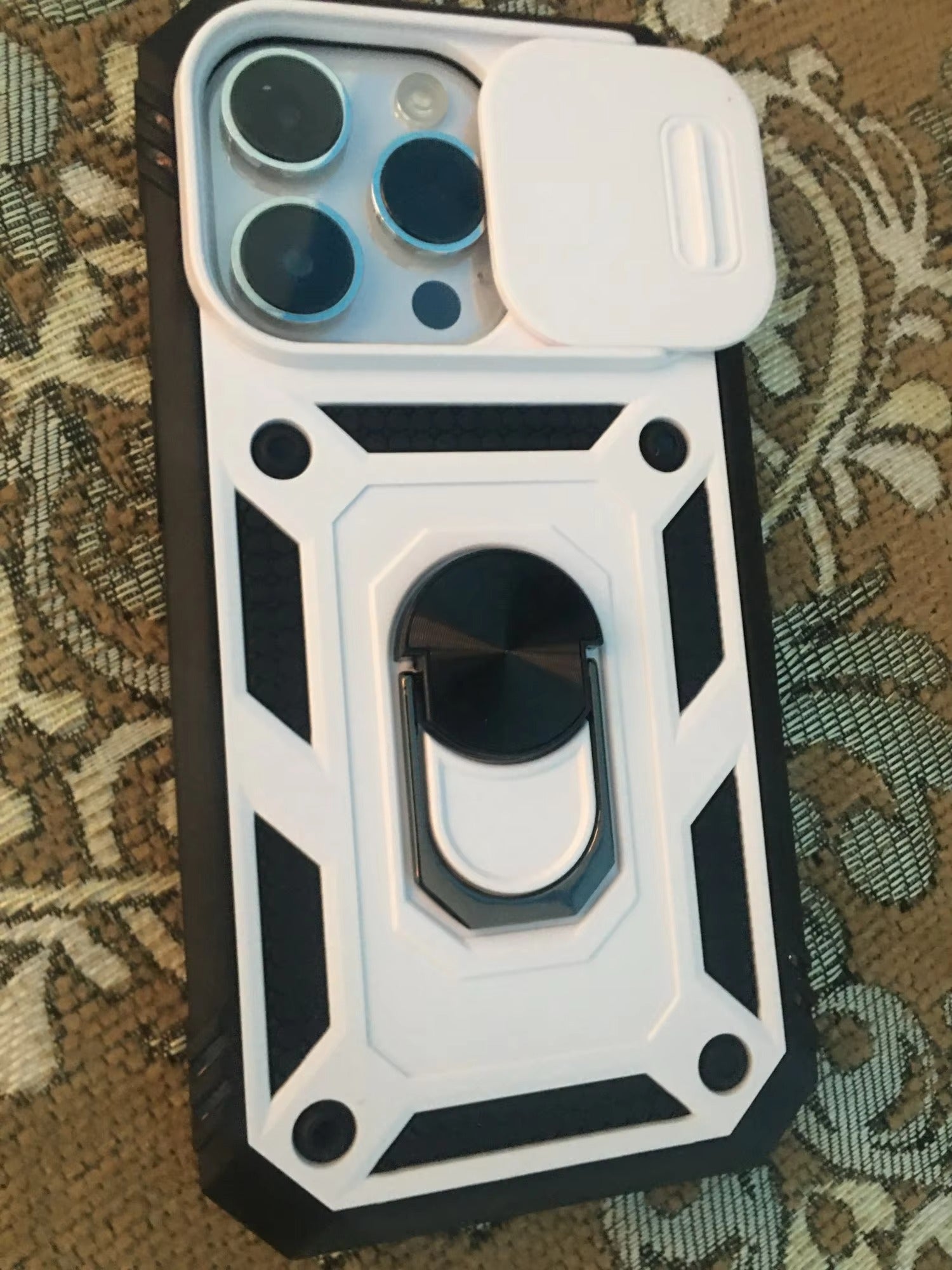 Robust Apple iPhone Case, MagSafe Compatible, Camera Lens and Screen Protection, Ultra Thin, Shockproof, Magnetic, Full All Around Protection, Slide Rotating Armor Cover