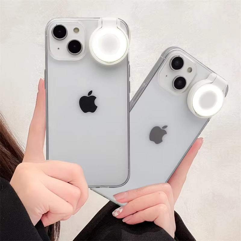 Premium Apple iPhone Case, MagSafe Compatible, Camera Lens and Screen Protection, Ultra Thin, Shockproof, Magnetic, Full All Around Protection, Selfie Ring Light Cover
