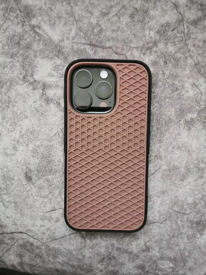 High Quality Apple iPhone Case, MagSafe Compatible, Camera Lens & Screen Protection, Ultra Thin, Shockproof, Magnetic Full All Around Cover – Waffle Shoe Sole Style Silicone Case with Grippy Back Design