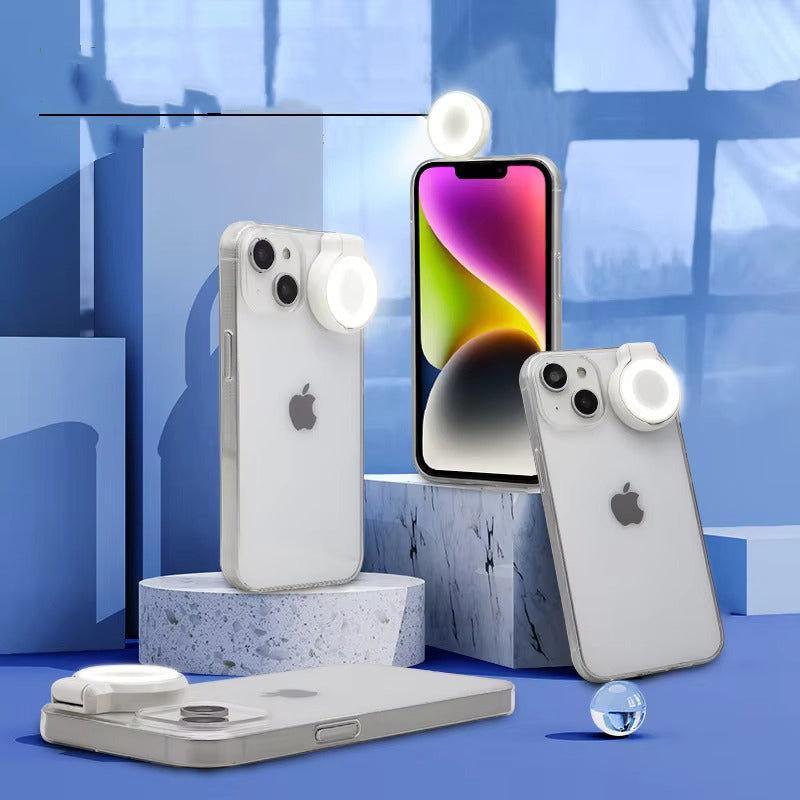 Premium Apple iPhone Case, MagSafe Compatible, Camera Lens and Screen Protection, Ultra Thin, Shockproof, Magnetic, Full All Around Protection, Selfie Ring Light Cover