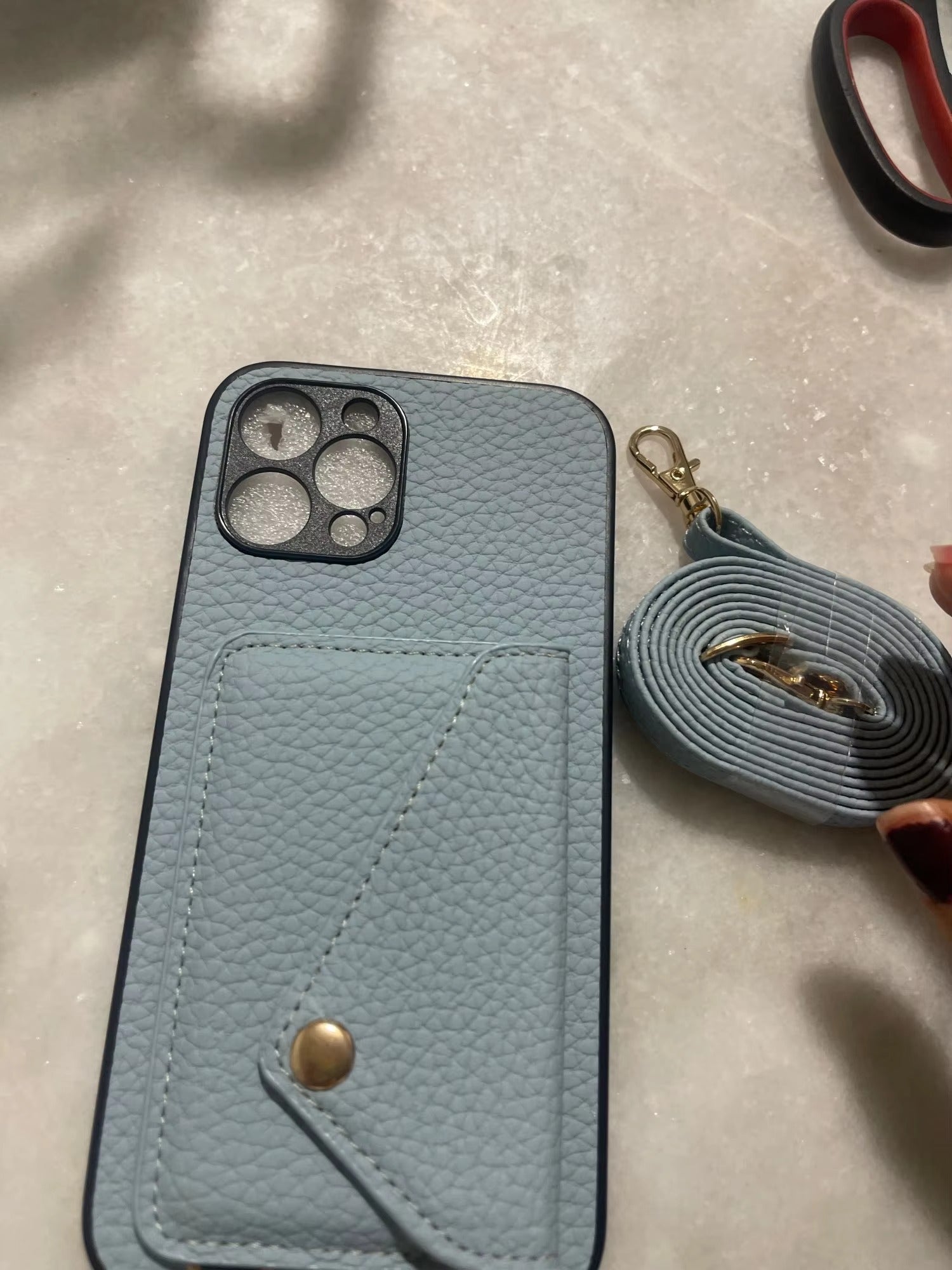 Premium Apple iPhone Case, MagSafe Compatible, Camera Lens & Screen Protection, Ultra Thin, Shockproof, Magnetic Full All Around Cover – Leather Crossbody Wallet with Card Holder Strap