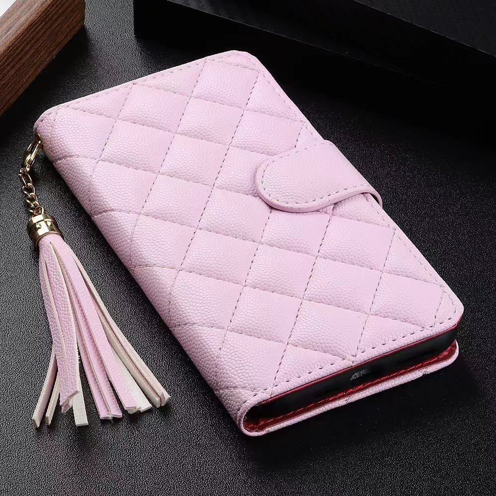 Luxury Wallet Flip Leather iPhone Case – Card Slot, Magnetic Closure, Shockproof Protection, and Premium Design for iPhone