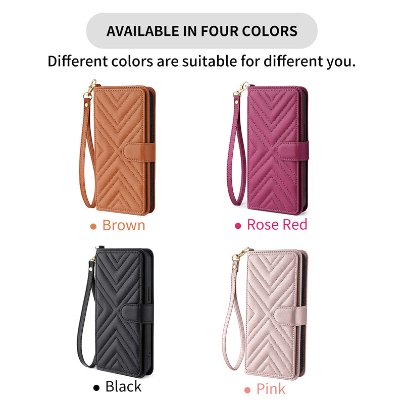 Luxury Crossbody Wallet iPhone Case – Fashion Shoulder Strap, Magnetic Closure, Card Holder and Premium Protection for iPhone