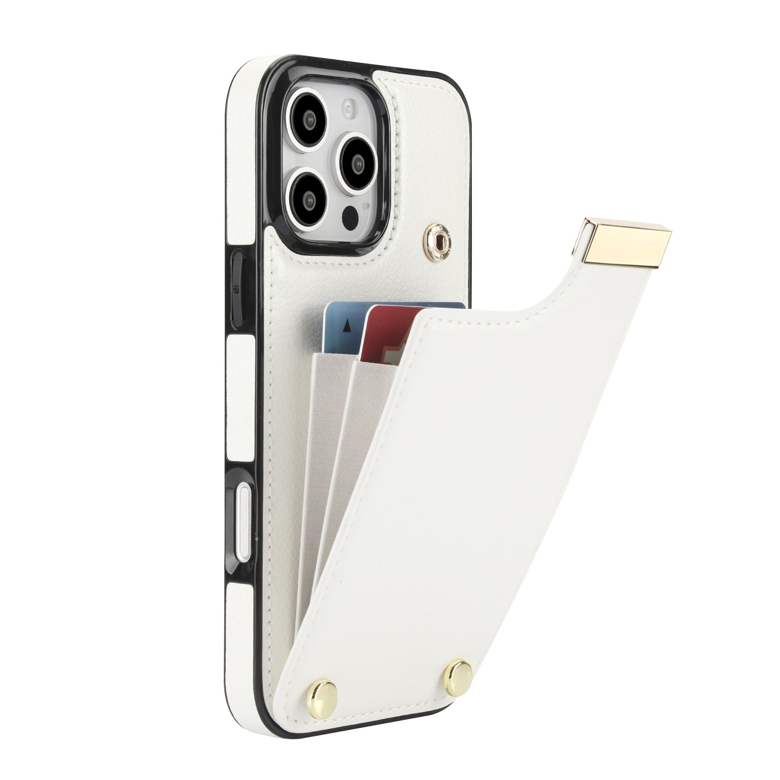 Shockproof Leather Wallet iPhone Case – Flip Cover with Card Holder, Secure Pocket, Durable Protection for iPhone Models