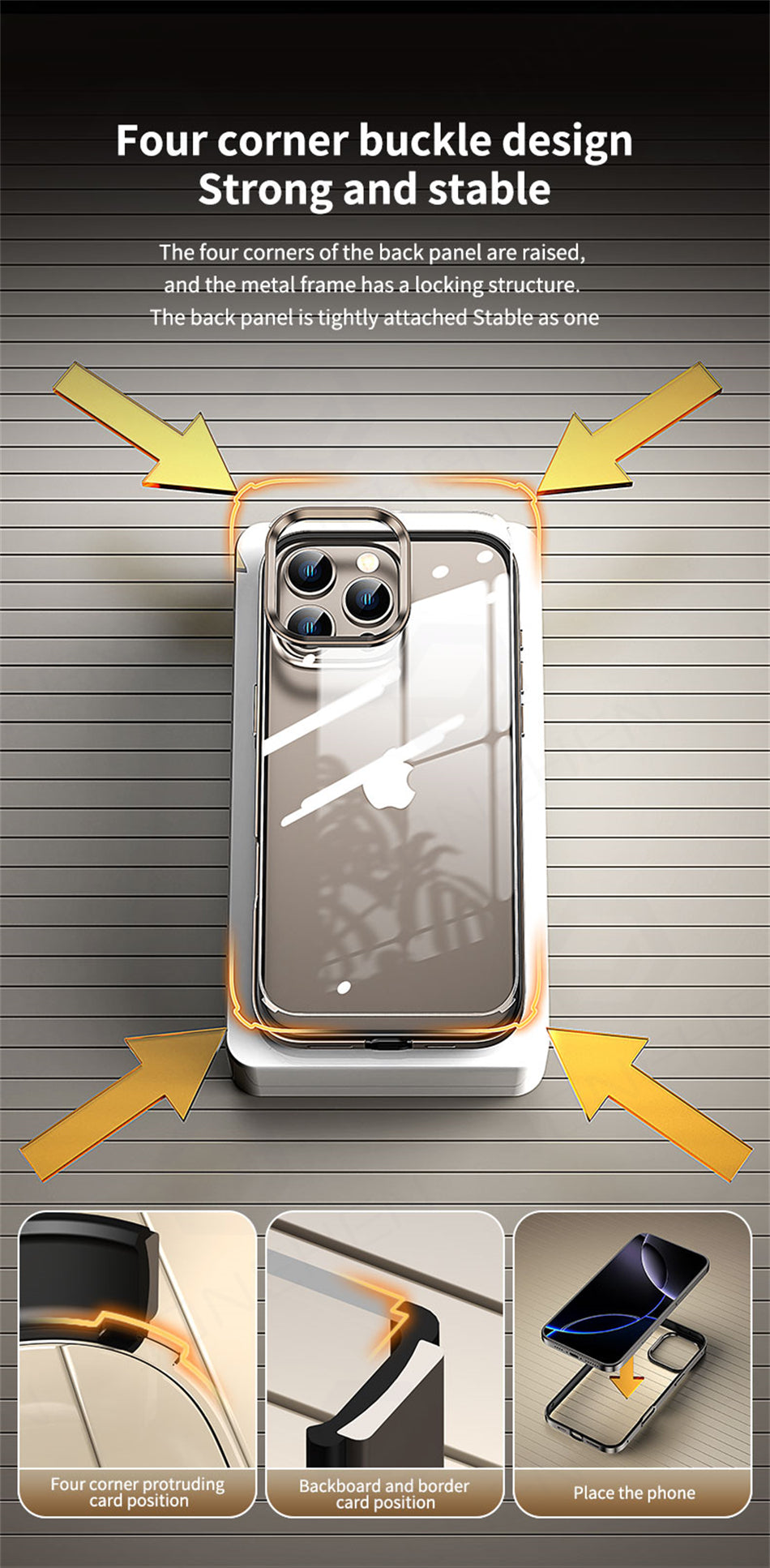 Luxury 2-in-1 Clear Acrylic iPhone Case - Ultra-Thin Aluminum Metal Lens Frame, Alloy Bumper, Design | Case for iPhone