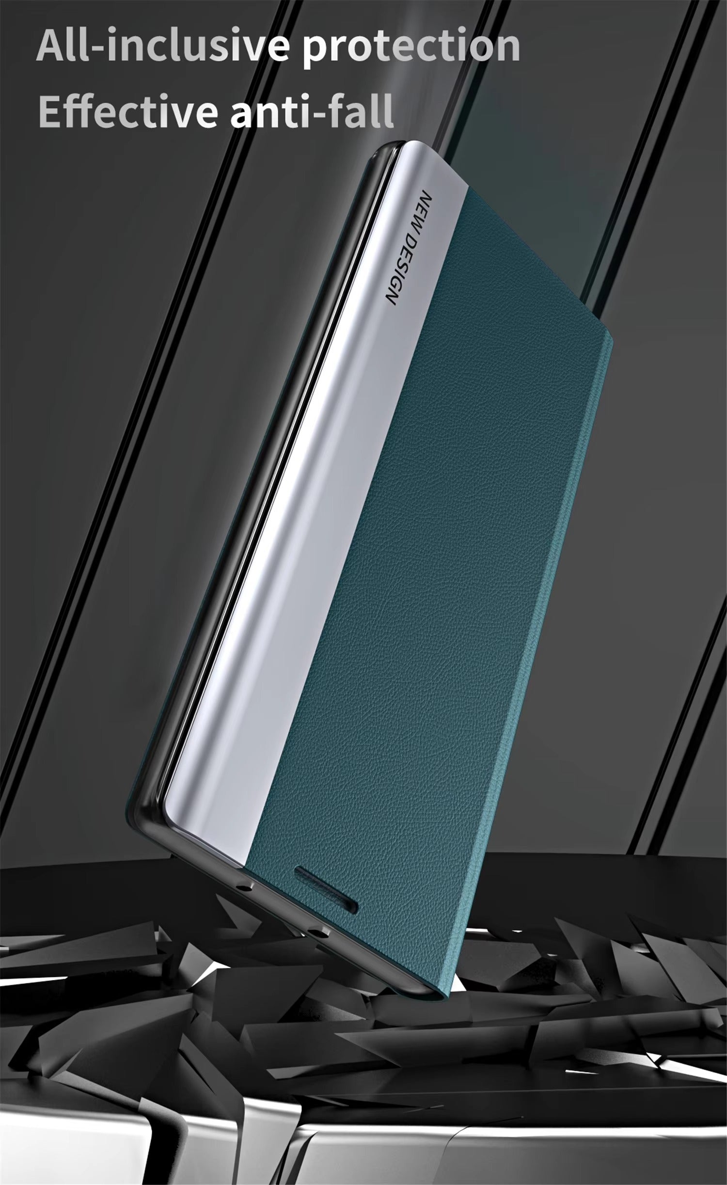 Luxury Flip Apple iPhone Case, MagSafe Compatible, Ultra Thin Magnetic Shockproof Full Protection Cover