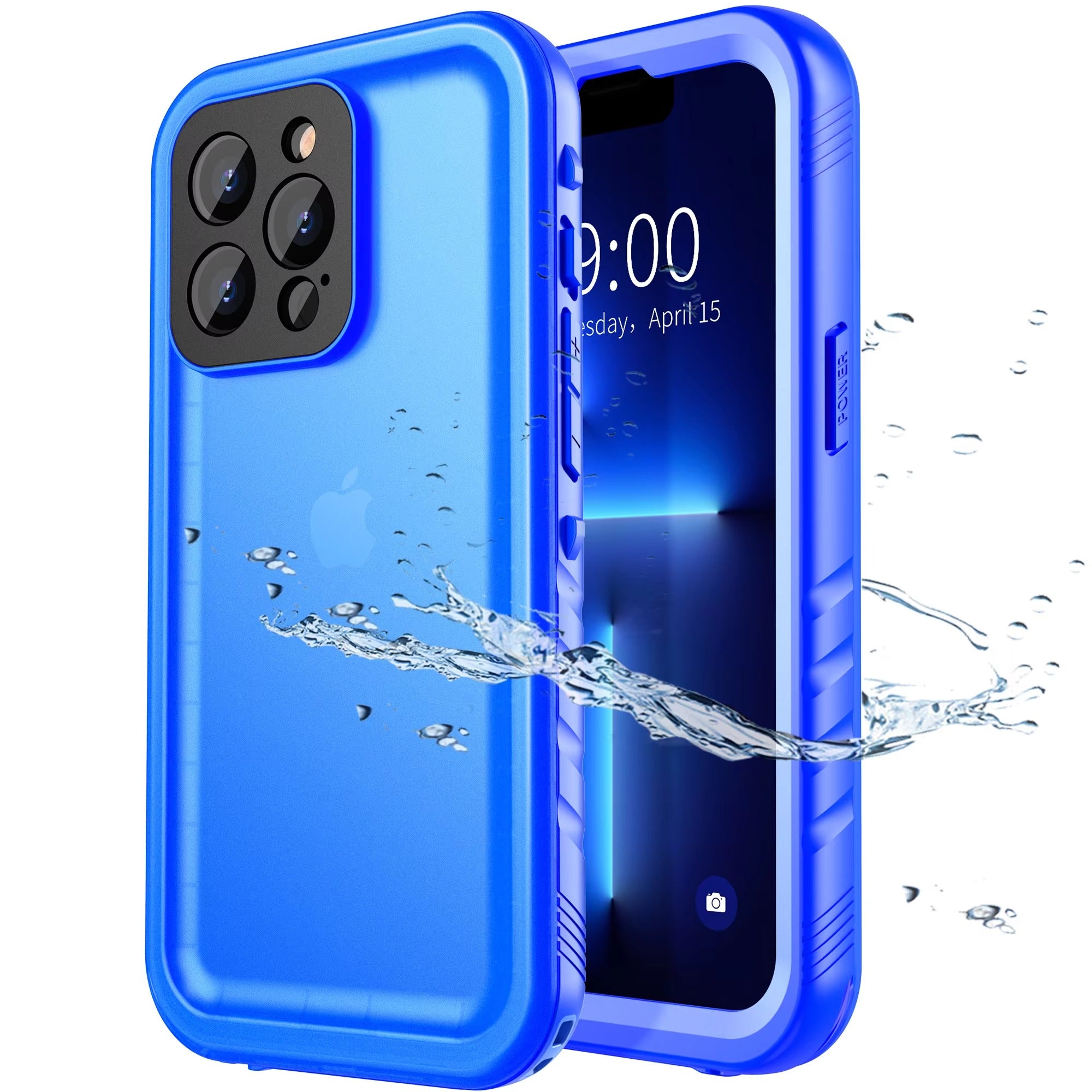 Premium Apple iPhone Case MagSafe Compatible, Camera Lens & Screen Protection, Ultra Thin Shockproof Magnetic Full All Around Protection Cover with Waterproof Strap for Diving