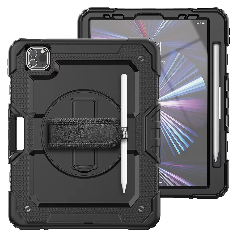 Rugged iPad Case – Shockproof Heavy Duty Protective Cover Compatible with 9.7", 10.2", 10.5", 10.9", 11", 12.9", 13" Tablets