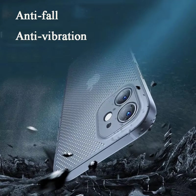 High Quality Apple iPhone Case, MagSafe Compatible, Camera Lens & Screen Protection, Ultra Thin, Shockproof, Magnetic Full All Around Cover – Breathable Cooling Case with Heat Dissipation & Plain Color PP Design