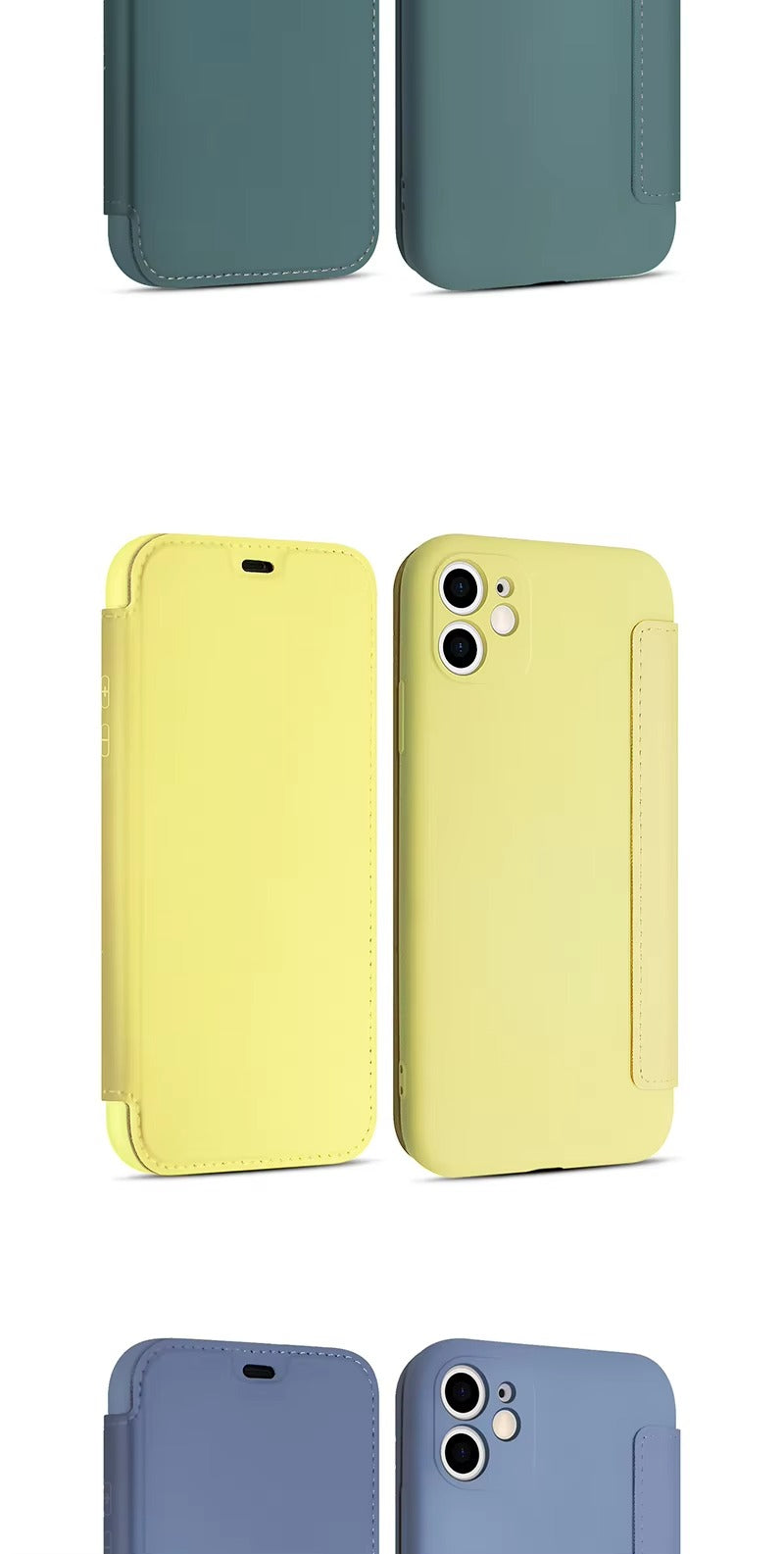 Luxury Apple iPhone Case, MagSafe Compatible, Camera Lens and Screen Protection, Ultra Thin, Shockproof, Magnetic, Full All Around Protection, Flip Silicone Card Cover