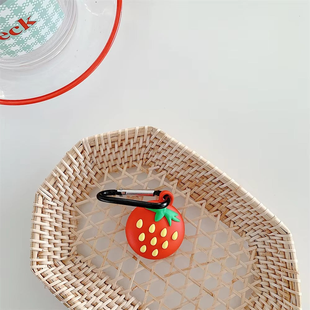 Cute Dog Cartoon Silicone AirTag Case – Soft Anti-Lost Protective Cover with Keychain Hook, Funny Tracker Shell for Kids, Teens & Adults