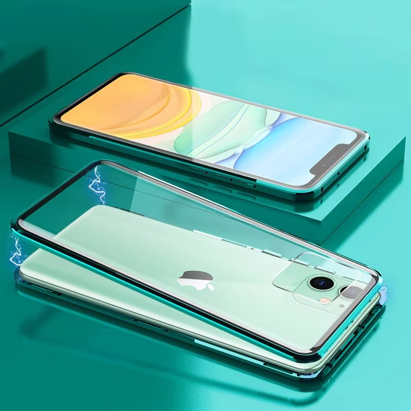 Premium Apple iPhone Case Compatible, Camera Lens & Screen Protection, Ultra Thin Magnetic Full All Around Protection Cover