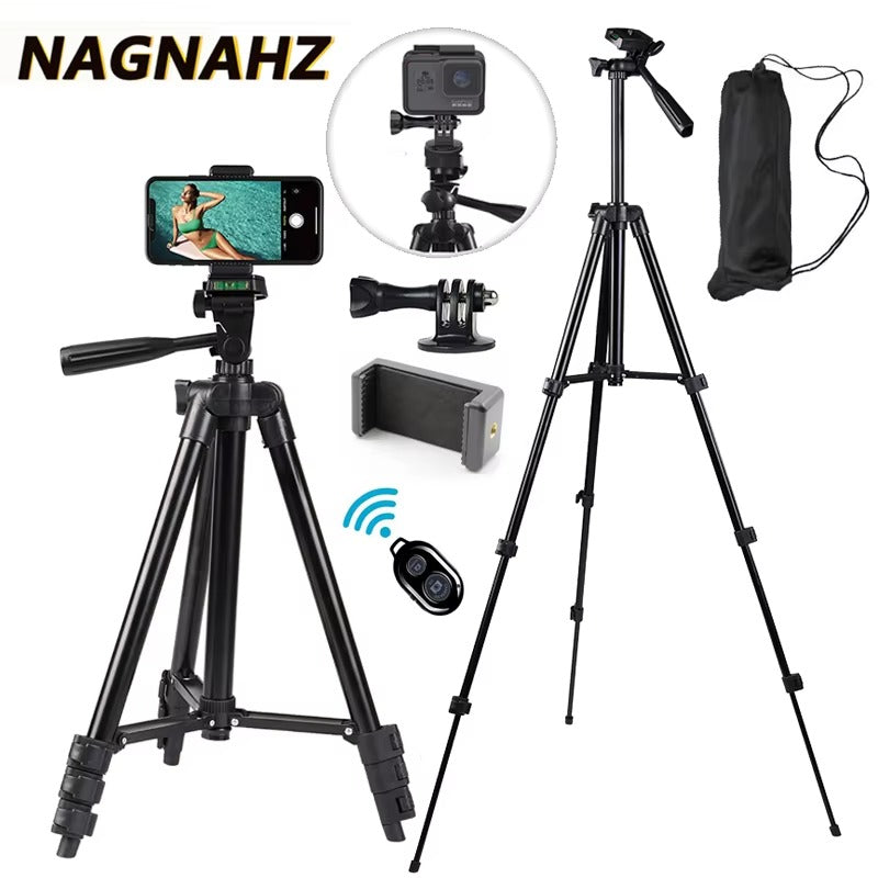 High Quality, 40-Inch, Universal Phone Tripod Lightweight Aluminum, Travel Stand for Photography Compatible with Apple iPhone