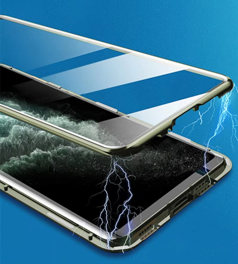 Premium Apple iPhone Case Compatible, Camera Lens & Screen Protection, Ultra Thin Magnetic Full All Around Protection Cover