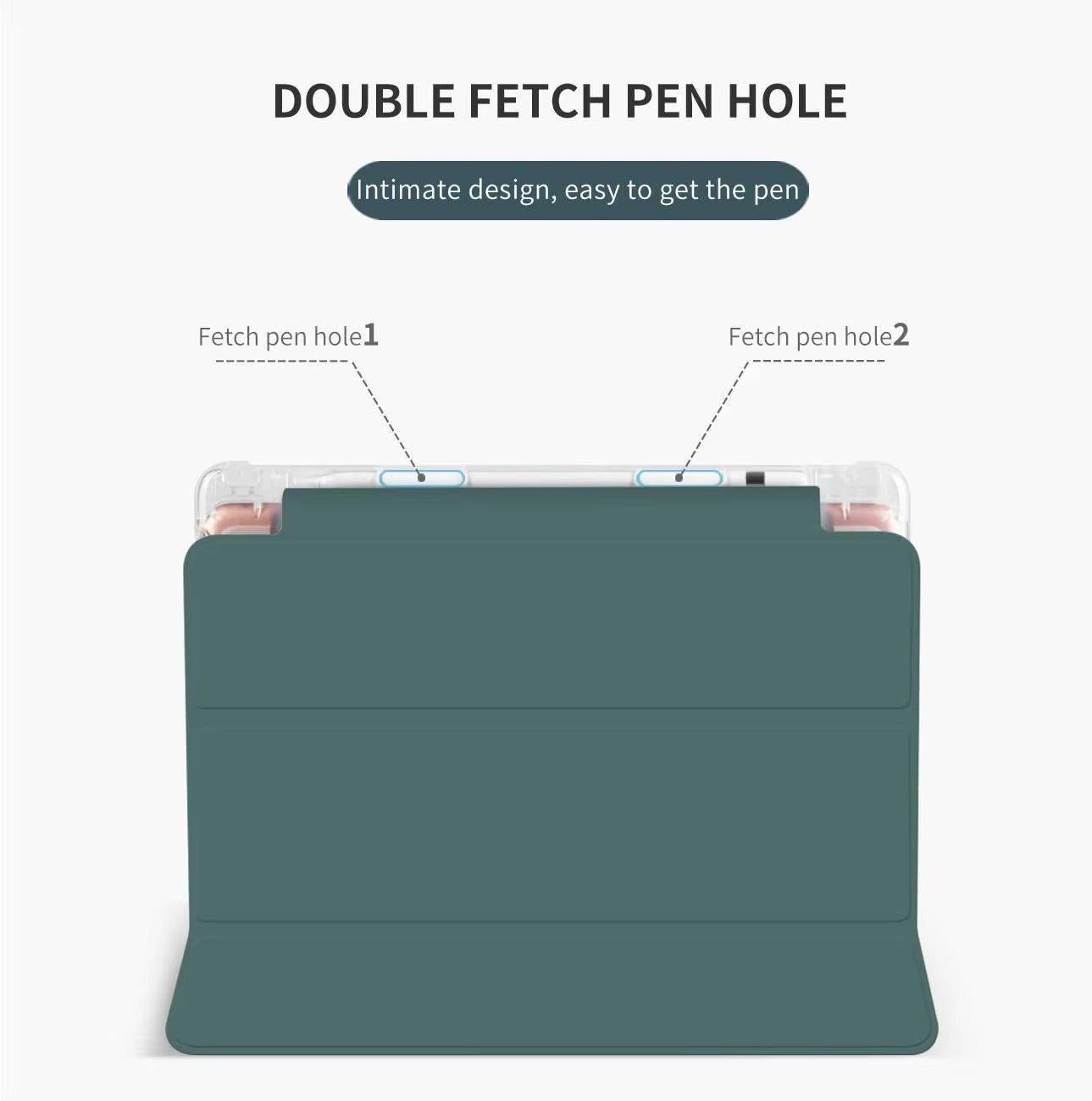 High Quality iPad Case with Pencil Holder Magnetic Cover, Auto Sleep/Wake, Compatible with 10.2", 10.5", 10.9", 11" Tablets