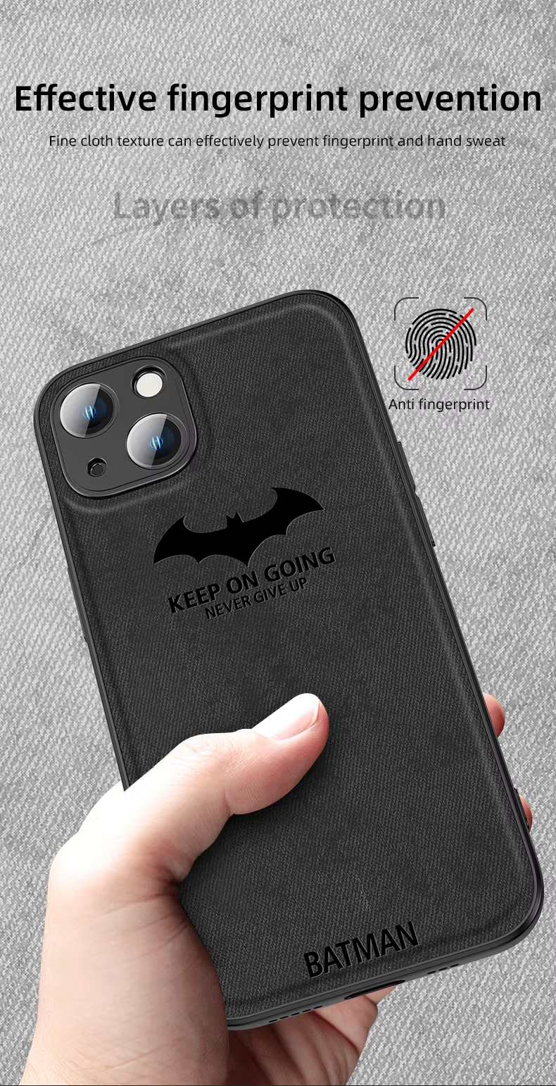 Luxury Textured Canvas iPhone Case with MagSafe Support, Shock-Absorbing Bumper Frame, Leather Feel Grip, Drop Protection