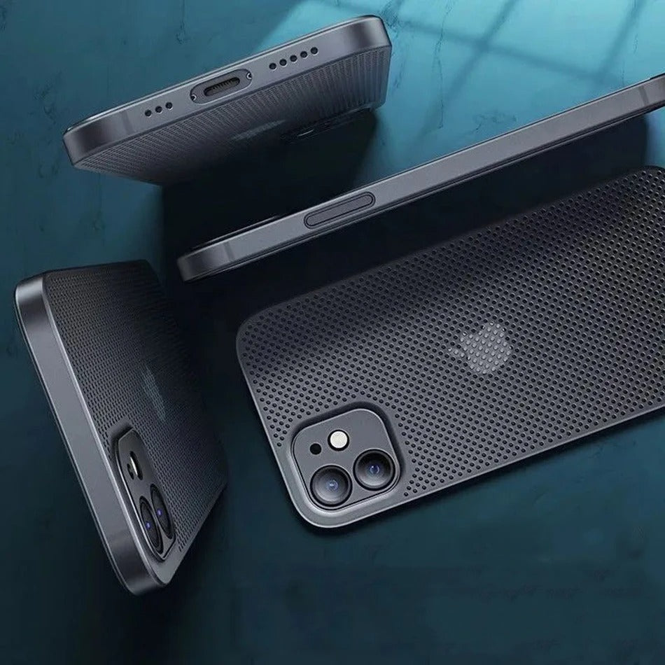 High Quality Apple iPhone Case, MagSafe Compatible, Camera Lens & Screen Protection, Ultra Thin, Shockproof, Magnetic Full All Around Cover – Breathable Cooling Case with Heat Dissipation & Plain Color PP Design