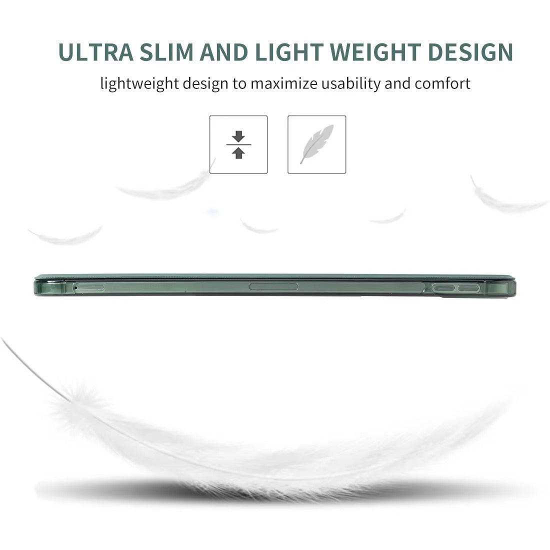 High Quality iPad Case with Pencil Holder Magnetic Cover, Auto Sleep/Wake, Compatible with 10.2", 10.5", 10.9", 11" Tablets