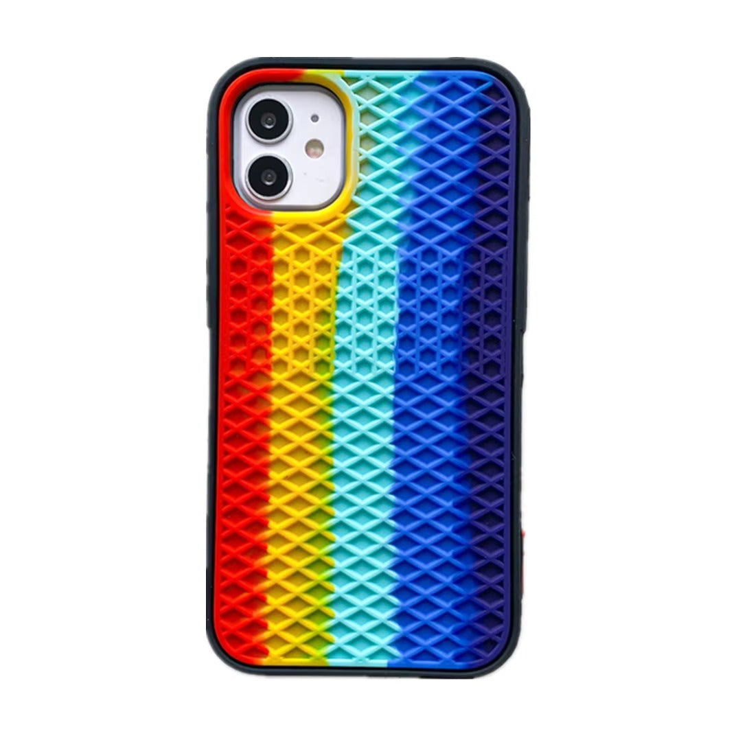 Premium Apple iPhone Case, MagSafe Compatible, Camera Lens & Screen Protection, Ultra Thin, Shockproof, Magnetic Full All Around Cover – Waffle Sport Shoe Sole Texture Silicone Case with Grippy Back Design