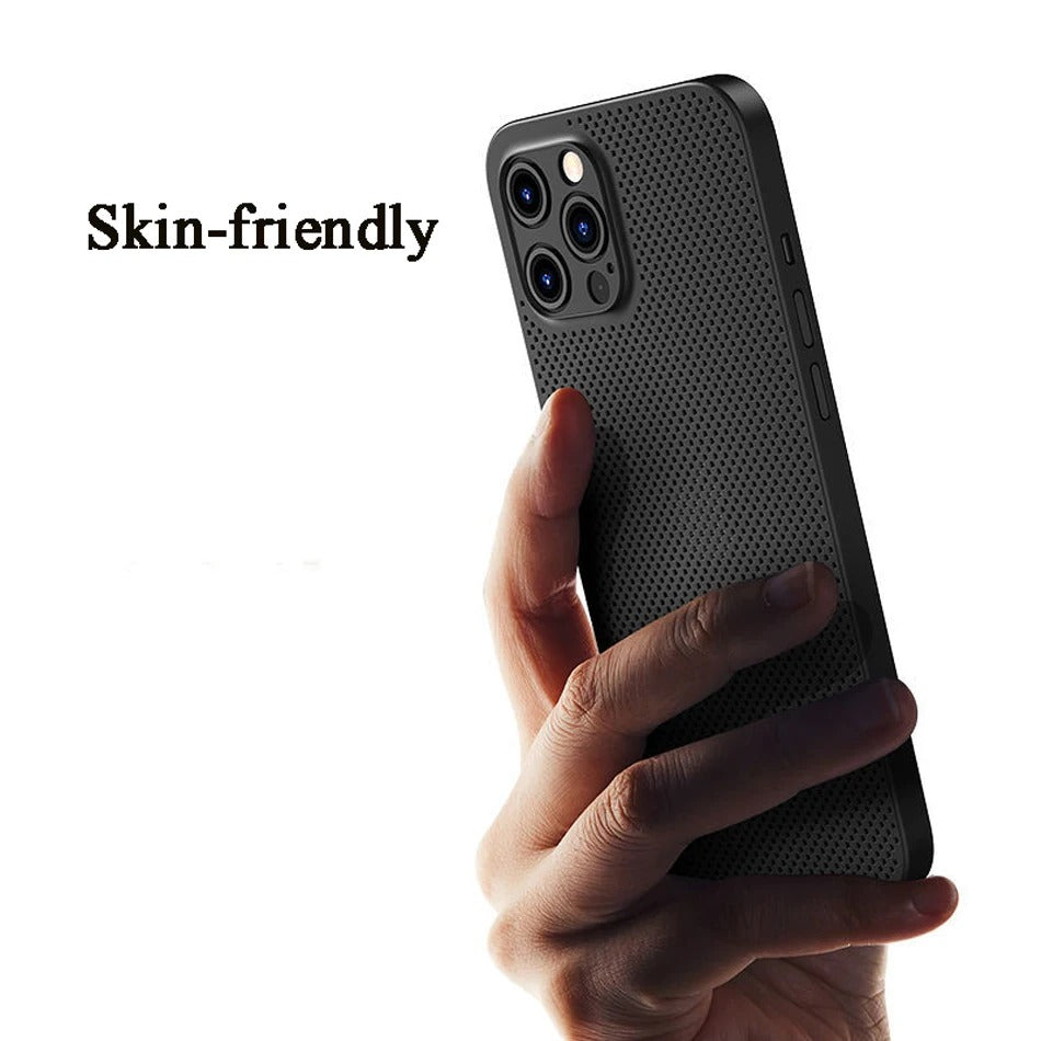 High Quality Apple iPhone Case, MagSafe Compatible, Camera Lens & Screen Protection, Ultra Thin, Shockproof, Magnetic Full All Around Cover – Breathable Cooling Case with Heat Dissipation & Plain Color PP Design