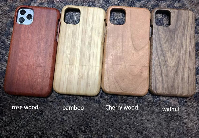 Luxury Apple iPhone Case, MagSafe Compatible, Camera Lens Protection, Screen Protection, Ultra Thin, Shockproof, Magnetic, Full All Around Protection, Wooden Back Cover