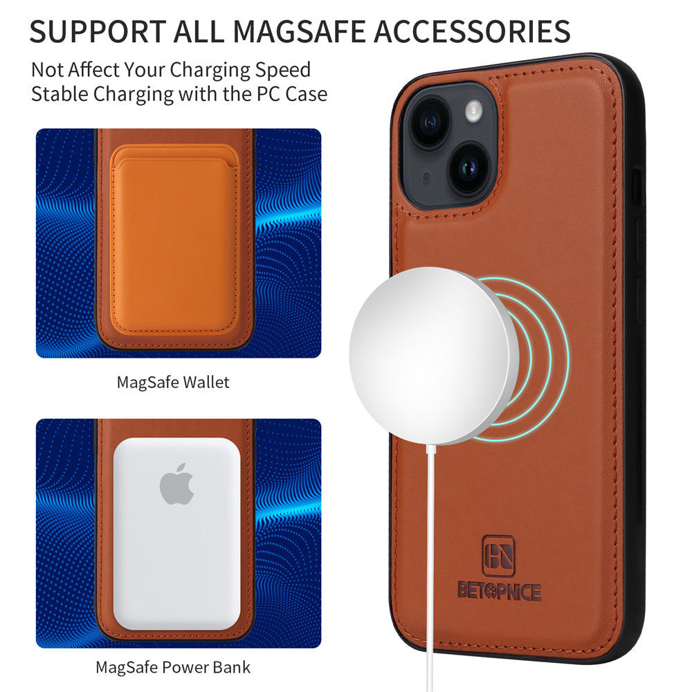 Luxury 2-in-1 Detachable Wallet iPhone Case – Magnetic Leather Folio, Card Holder, Kickstand, Secure Clasp, Stylish & Durable Protection