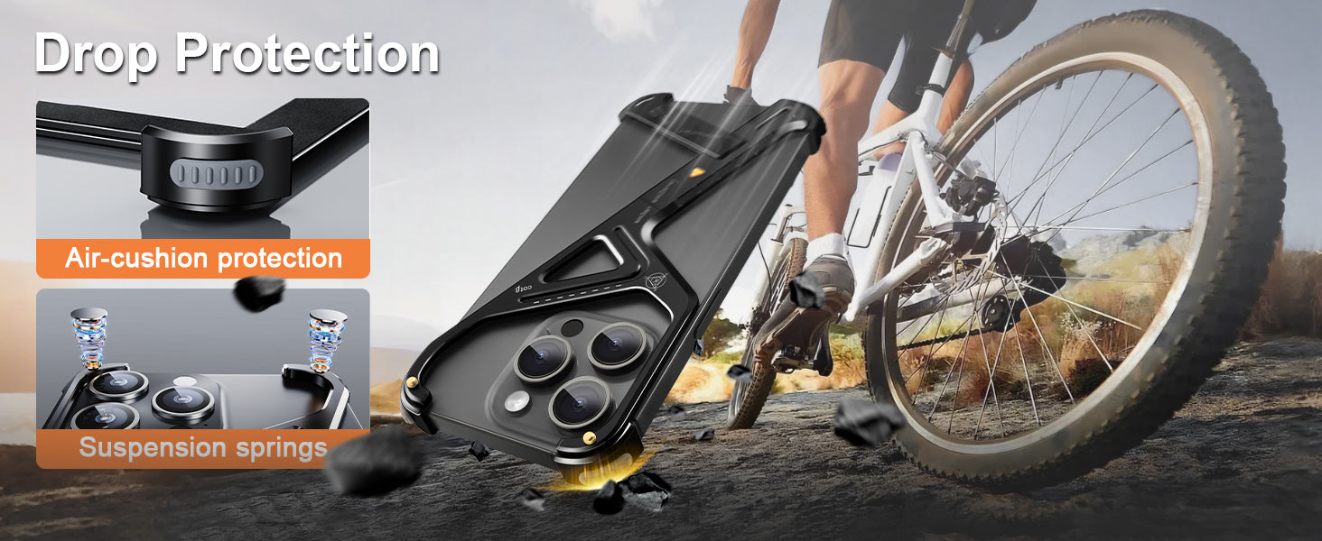 Luxury Geometric Metal iPhone Case – Aluminum Alloy Shockproof Cover with Stand for iPhone Models Stylish and Durable Design