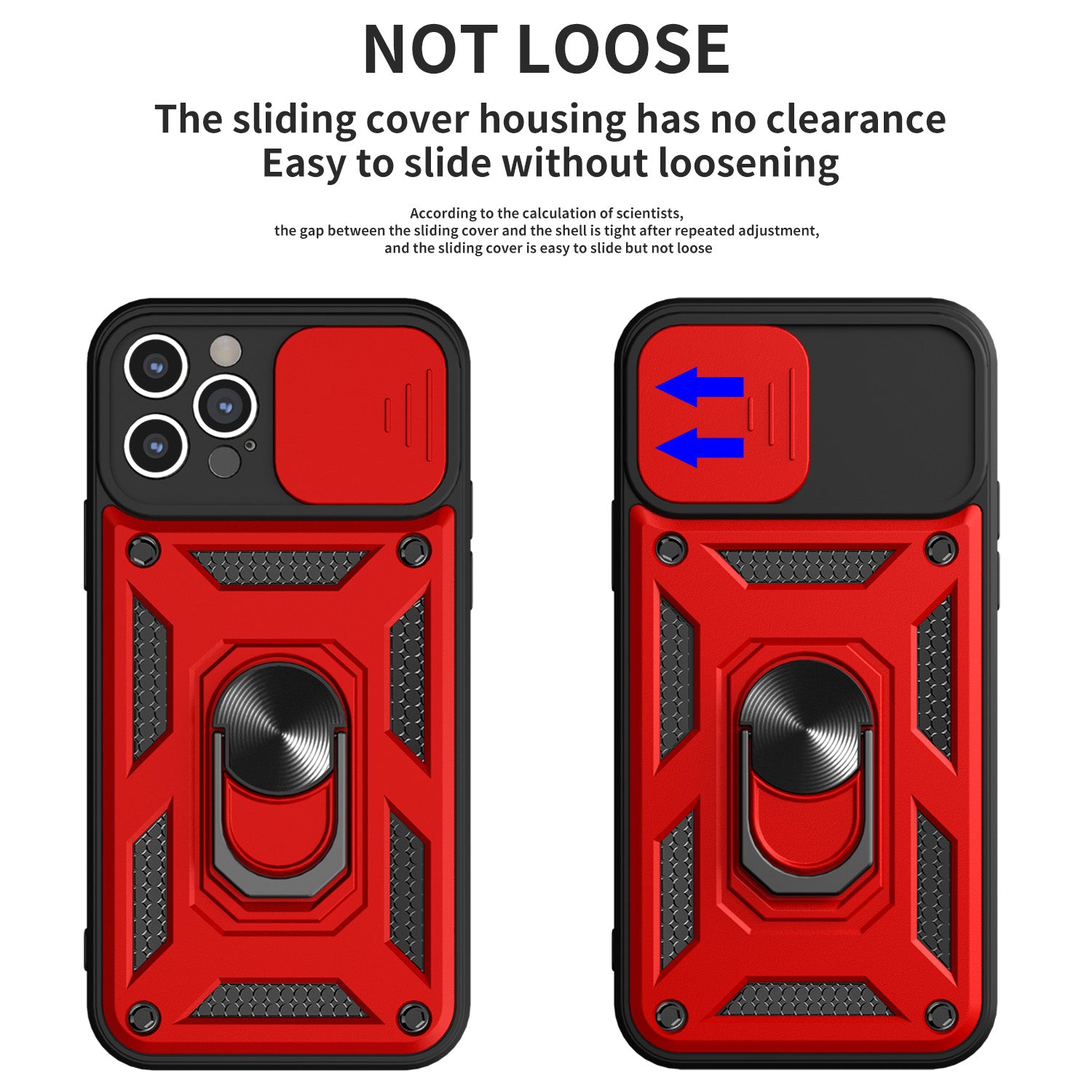 Shockproof Armor iPhone Case – Slide Camera Lens Protection, Rugged Full-Body Cover for iPhone Models