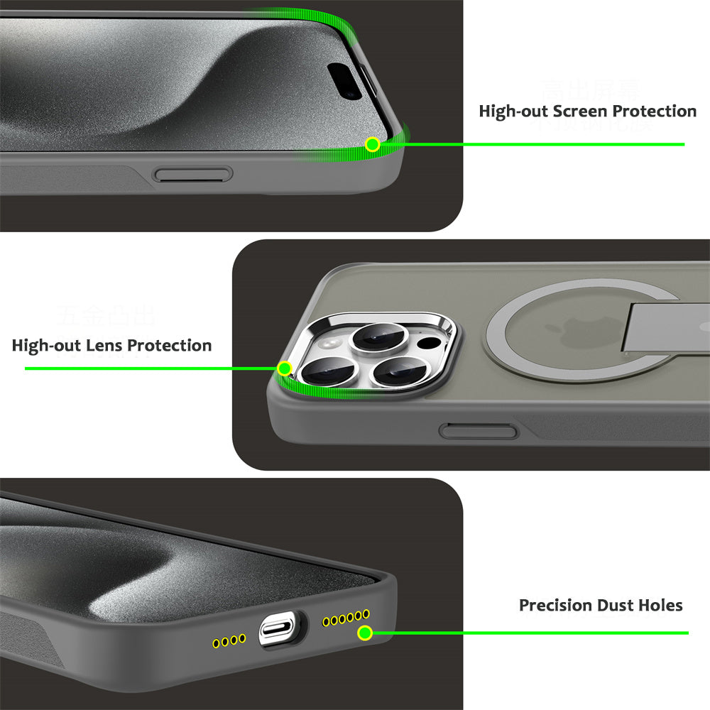 Luxury MagSafe iPhone Case - Magnetic Phone Cover with Matte Translucent Back, Durable & Stylish Design | Case for iPhone