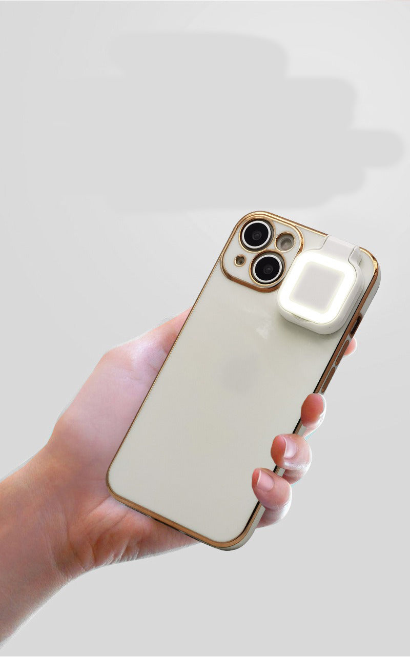 Premium Apple iPhone Case, MagSafe Compatible, Camera Lens and Screen Protection, Ultra Thin, Shockproof, Magnetic, Full All Around Protection, LED Selfie Ring Light Cover