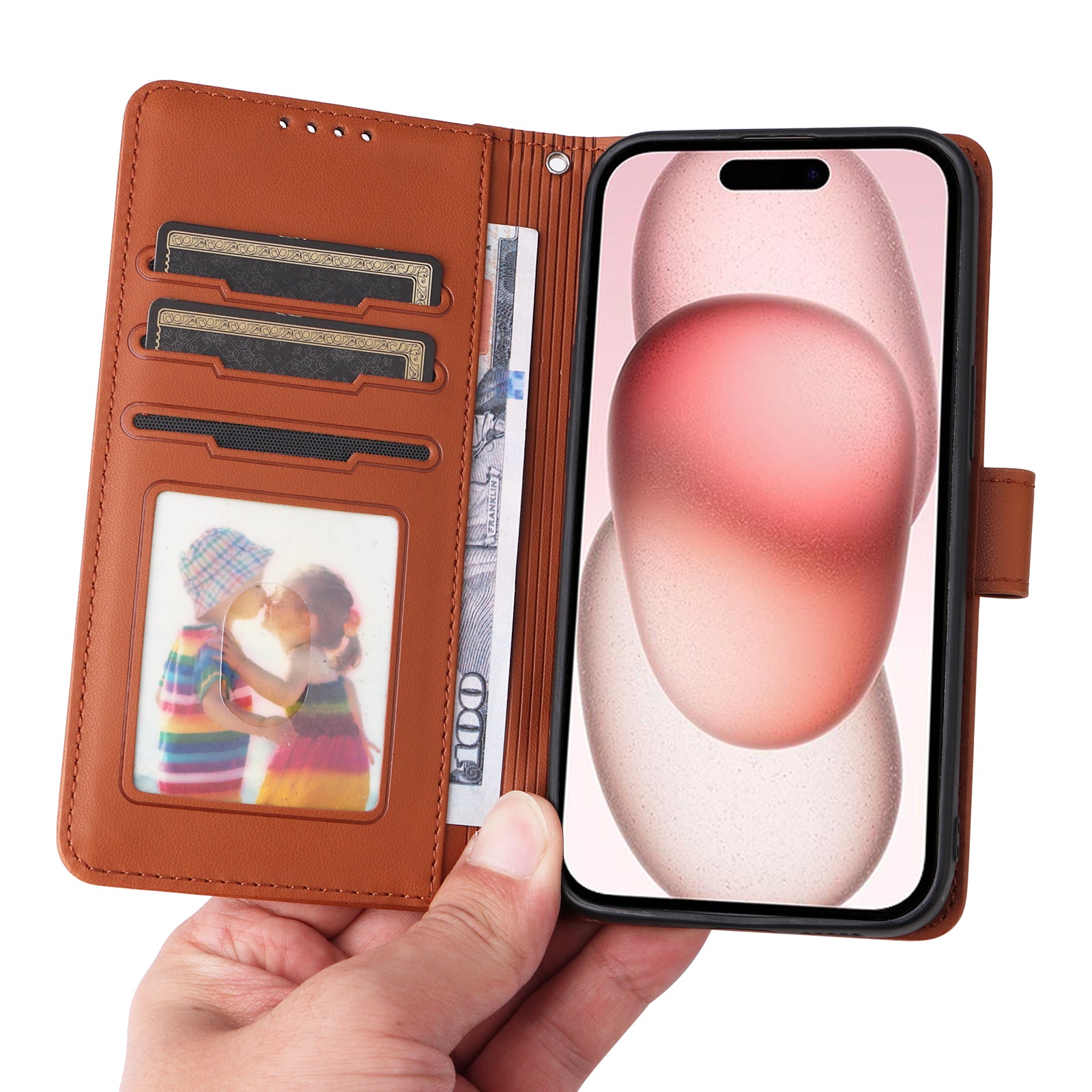 Luxury 2-in-1 Detachable Wallet iPhone Case – Magnetic Leather Folio, Card Holder, Kickstand, Secure Clasp, Stylish & Durable Protection