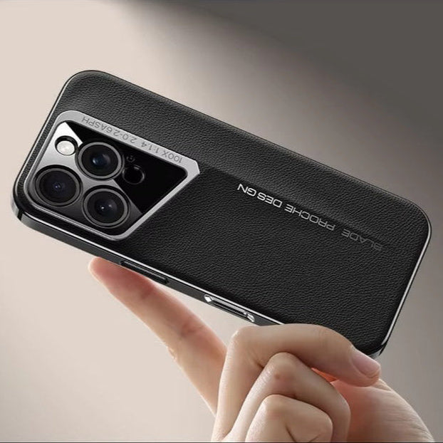 Premium Luxury iPhone Case – Electroplated Leather, Ultra-Thin, Shockproof Hard Protection Durable Cover | Case for iPhone