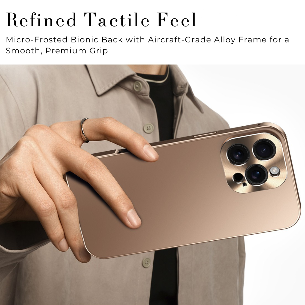 Luxury Shockproof Magnetic Phone Case - Slim Aluminum Frame with Full Lens Protection, Wireless Charging Compatible