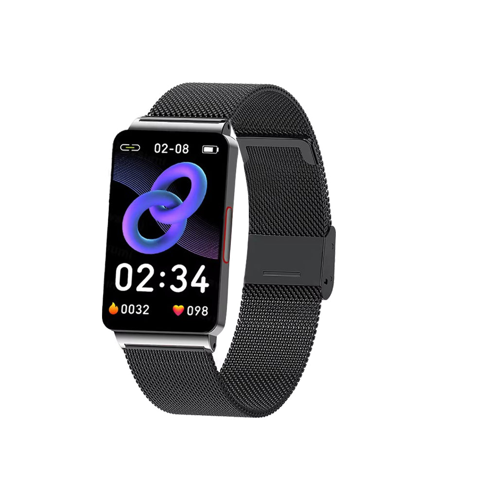 Premium Non-Invasive Blood Glucose Smartwatch – ECG, Heart Rate, Blood Pressure, Oxygen & Temperature Monitor, Waterproof Fitness Tracker with Touchscreen