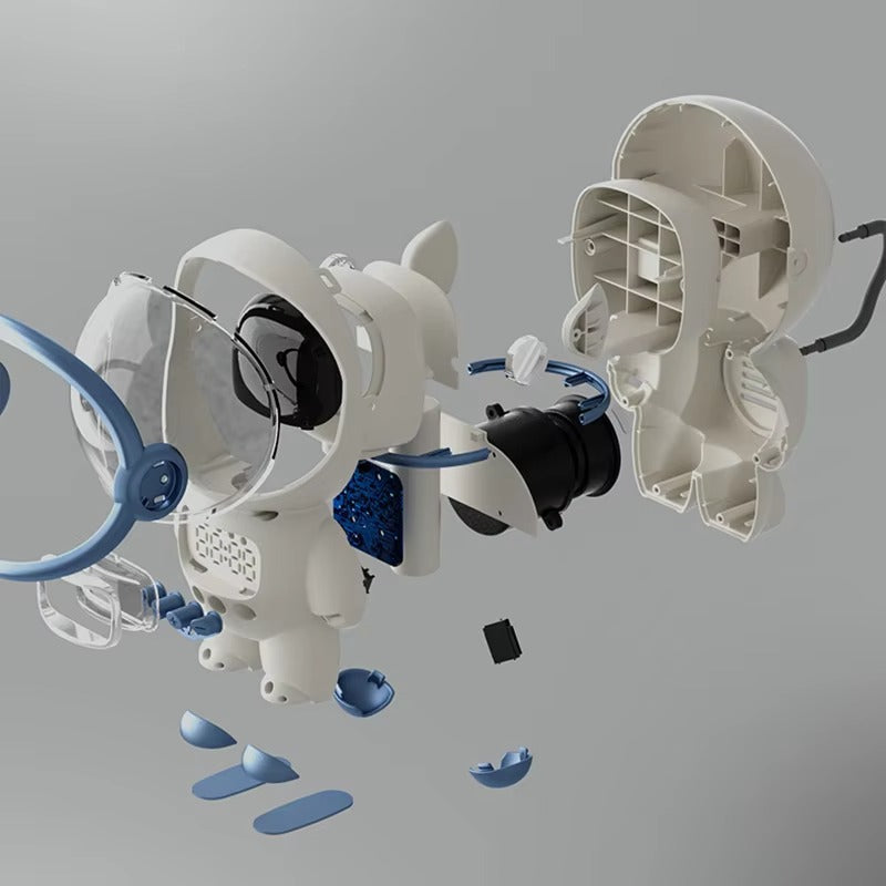 Premium Bluetooth Speaker with Smart Alarm Clock for iPhone – Astronaut Design with FM Radio, Custom Night Light